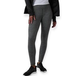 Athleta Altitude Tight Polartec Power Stretch Legging Large Gray Heather